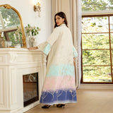 AB393 jalabiya gradient color robe