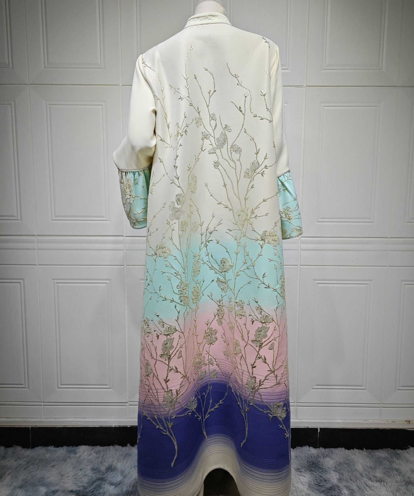 AB393 jalabiya gradient color robe