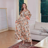 OrientC Printed Abaya SMT149