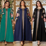 AB415 Embroidered Sequin Jalabiya