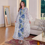 OrientC Printed Dress Abaya SMT151