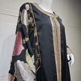 AB415 Embroidered Sequin Jalabiya