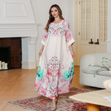 OrientC Abaya Hot Diamond Printed Robe SMT228