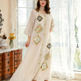 عباية نسائية جلابية مطرزة بالخرز