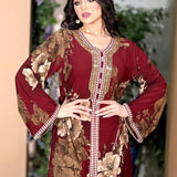 Special offer Abaya Print Hot Drill Dress AB209