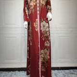 Special offer Abaya Print Hot Drill Dress AB209