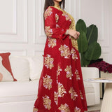 Special offer Women's Embroidered Floral Jalabiya AB214