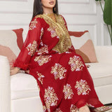 Special offer Women's Embroidered Floral Jalabiya AB214