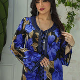 جلابية دانتيل ماسي مطبوع