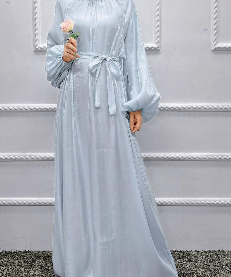 Women's Loose Solid Color Golden Cotton Robe