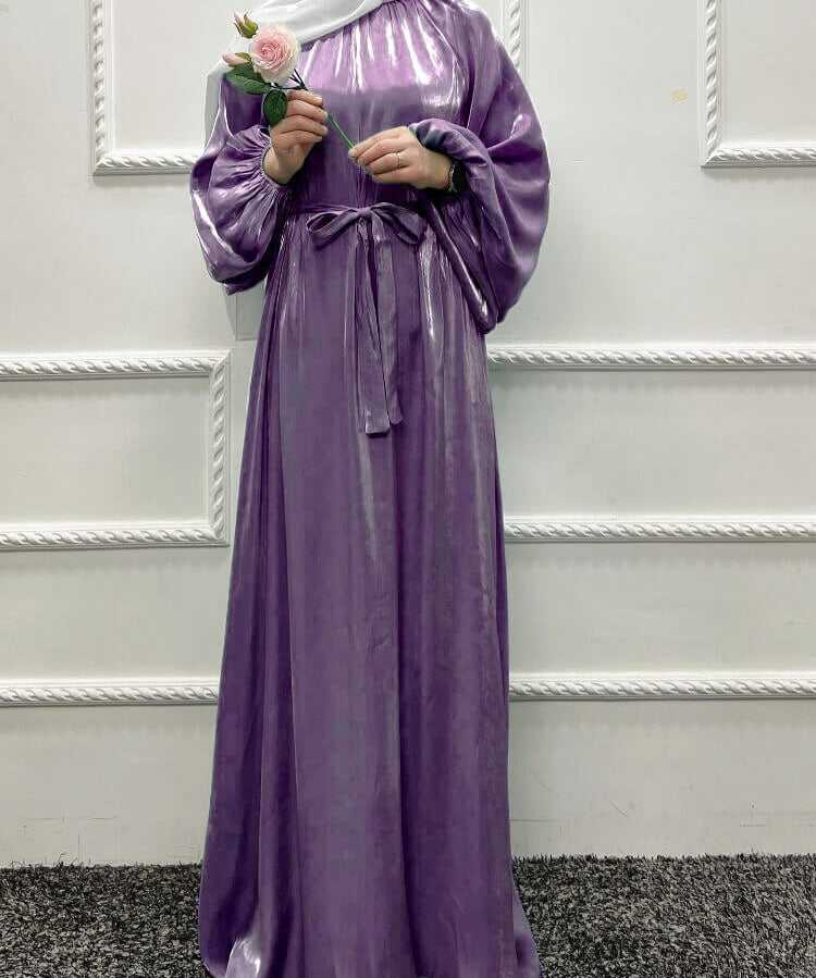 Women's Loose Solid Color Golden Cotton Robe