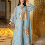 Special offer Women's Golden Bead Embroidered Jalabiya AB056