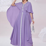 Special offer V-Neck Hand Sewn Drill Dress BA2503