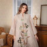 OrientC Embroidered Lace Dress Abaya SMT161