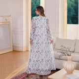 OrientC Printed Dress Abaya SMT151