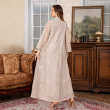 OrientC Embroidered Lace Dress Abaya SMT161