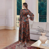 OrientC Printed Dress Abaya SMT150
