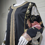 AB415 Embroidered Sequin Jalabiya