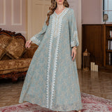 OrientC Abaya Embroidered Long Dress SMT183