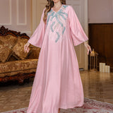 OrientC Sequin Long Dress Abaya SMT185