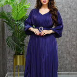 Special offer Women's Pleated Shining Waist Dress MQ047