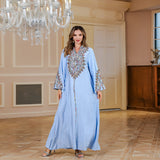 OrientC Rope Embroidery Dress Abaya SMT098