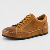 730-108 brown washed horsehide casual sneaker hero view