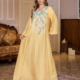 OrientC Sequin Long Dress Abaya SMT185