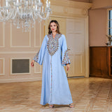 OrientC Rope Embroidery Dress Abaya SMT098