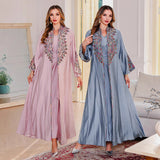 OrientC Embroidered Robe Abaya Two Piece Set SMT147