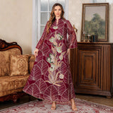 OrientC Embroidered Lace Dress Abaya SMT161