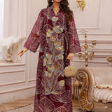 AB485 Embroidered Dress Jalabiya