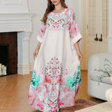OrientC Abaya Hot Diamond Printed Robe SMT228