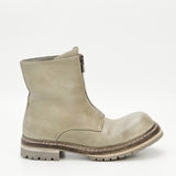 GR05 Glacier Gray washed horsehide front-zip boot, side view