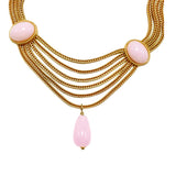 Vintage Weaving Heavy Industry Three layer Pendant Necklace JA033