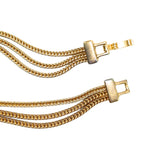 Vintage Weaving Heavy Industry Three layer Pendant Necklace JA033