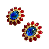 Vintage sunflower shaped ear clip JA008