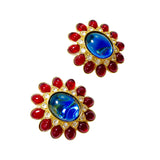 Vintage sunflower shaped ear clip JA008