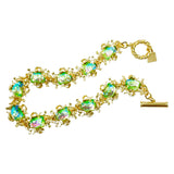 Green Glass Heavy Industry Necklace JA028