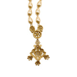 Vintage Baroque tassel heavy industry earring necklace set JA047