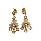 Vintage Baroque tassel heavy industry earring necklace set JA047