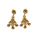 Vintage Baroque tassel heavy industry earring necklace set JA047