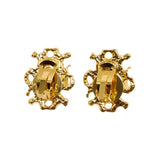 Red Aurora Glass Earclip JA023