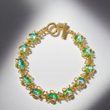 Green Glass Heavy Industry Necklace JA028