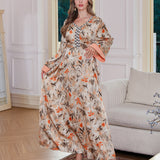 OrientC Printed Abaya SMT149