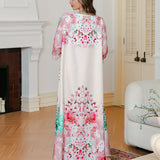 OrientC Abaya Hot Diamond Printed Robe SMT228