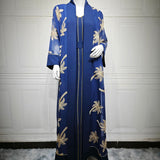 AB481 Embroidered Two-Piece Jalabiya