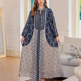 OrientC Embroidered Dress Abaya SMT130