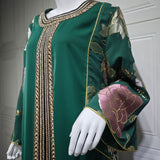 AB415 Embroidered Sequin Jalabiya