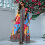 AB451 Printed Jalabiya